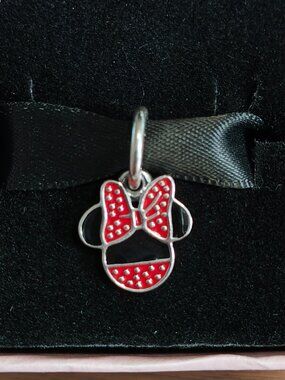 Authentic Pandora Disney Minnie Icon Pendant – 791460ENMX Sterling Silver Retire